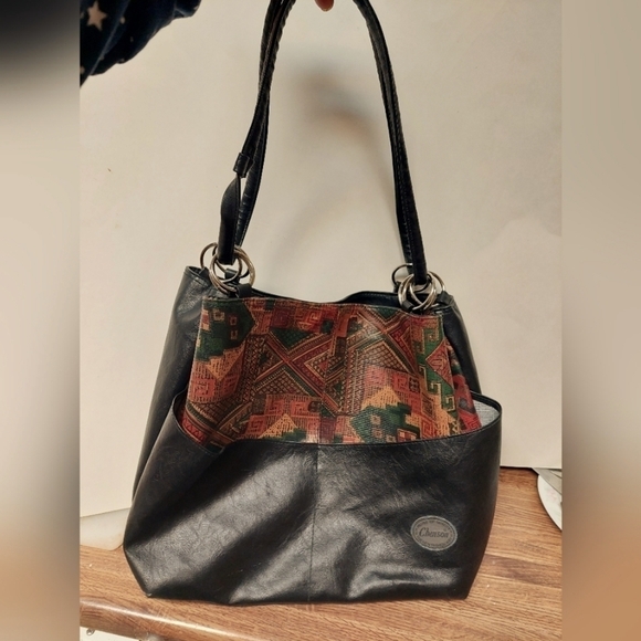 Chenson Synthetic Hobo Tote Bag with Aztec Flare - Picture 1 of 15